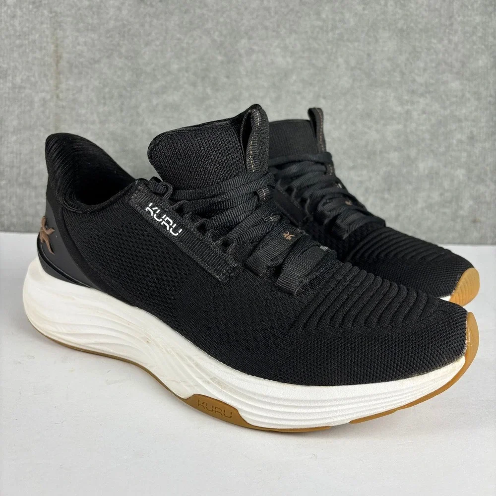 Kuru Atom 2 Athletic Walking Shoe Wide Width Size 9 Black Gum Sole